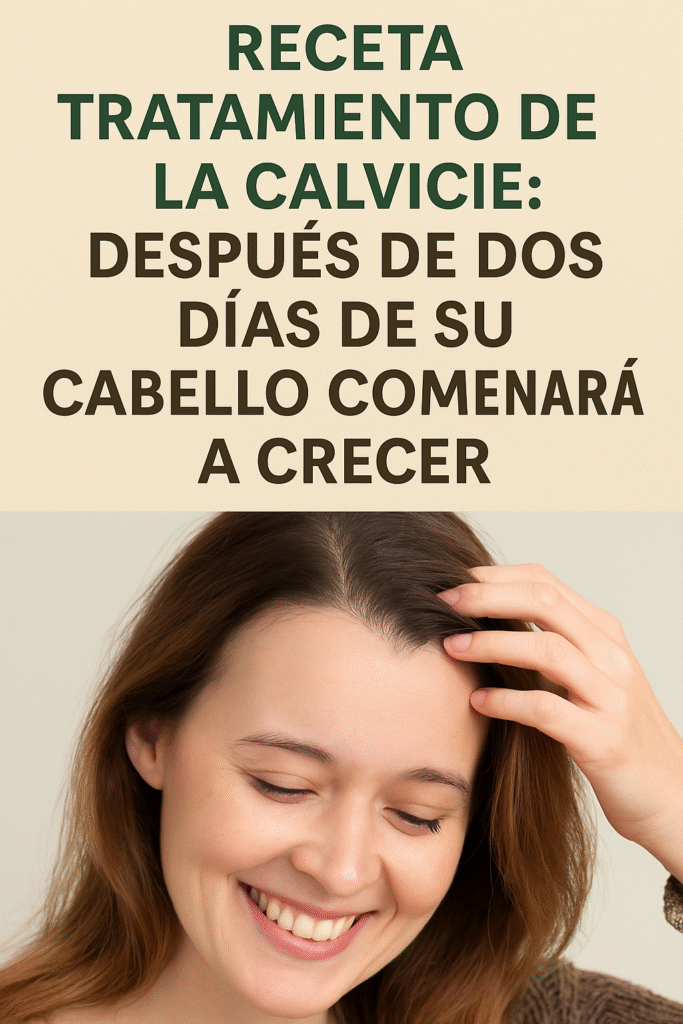 Receta Casera para la Calvicie